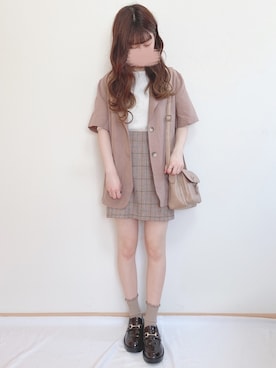 「DHOLIC（ディーホリック）のアイテム（その他アウター）」を使った、yuririn*さん（レディース・156cm）の春コーディネート