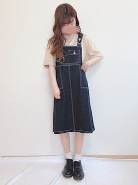 「apres jour（アプレジュール）のアイテム（ジャンパースカート）」を使った、yuririn*さん（レディース・156cm）の春コーディネート