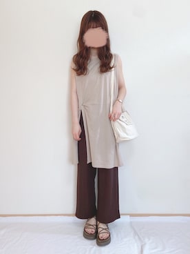 「AmbreNeige」｜「アイテム（腕時計）」を使った、yuririn*さん（レディース・156cm）の夏コーディネート