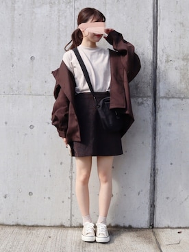 「epnok（エプノック）のアイテム（ジャケット/アウター）」を使った、yuririn*さん（レディース・156cm）の秋コーディネート