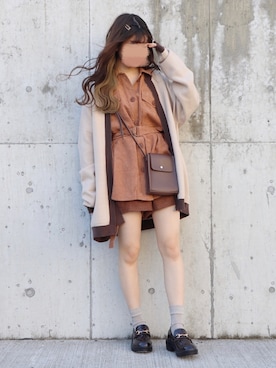「Chillfar（チルファー）のアイテム（ブルゾン）」を使った、yuririn*さん（レディース・156cm）の秋コーディネート