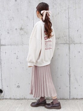 「apres jour（アプレジュール）のアイテム（スウェット）」を使った、yuririn*さん（レディース・156cm）の秋コーディネート
