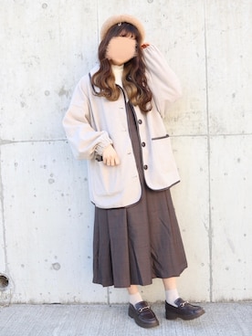 「apres jour（アプレジュール）のアイテム（ダウンジャケット/コート）」を使った、yuririn*さん（レディース・156cm）の冬コーディネート