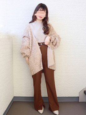 「Kastane」｜「アイテム（アナログ腕時計）」を使った、yuririn*さん（レディース・156cm）の冬コーディネート