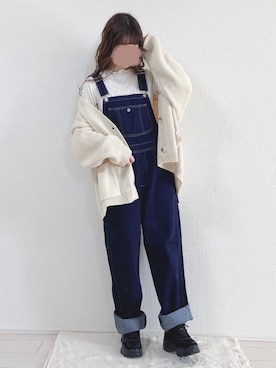 「春めきシューズ」｜「アイテム（オールインワン・サロペット）」を使った、yuririn*さん（レディース・156cm）の春コーディネート