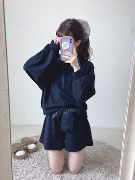 「ポニーテール」｜「アイテム（ルームウェア）」を使った、yuririn*さん（レディース・156cm）の春コーディネート