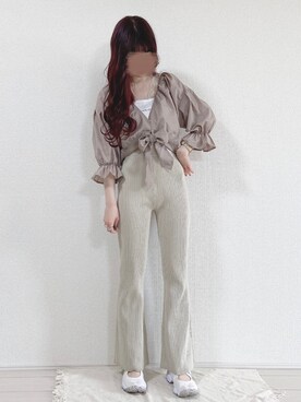 「アプレジュール」｜「アイテム（スニーカー）」を使った、yuririn*さん（レディース・156cm）の春コーディネート