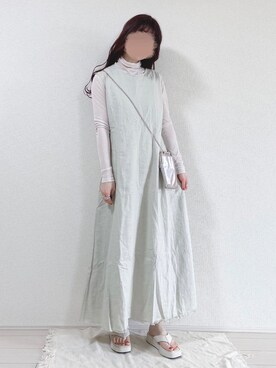 「BeAMS DOT（ビームスドット）のアイテム（ワンピース/ドレス）」を使った、yuririn*さん（レディース・156cm）の春コーディネート