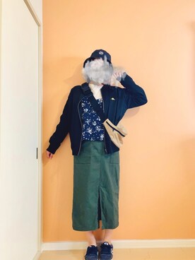 「フェスコーデ」｜「アイテム（ブルゾン）」を使った、しゅちんさん（レディース・159cm）の春コーディネート