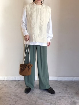 ＭAＲＩＮさん（レディース・165cm）の春コーディネート