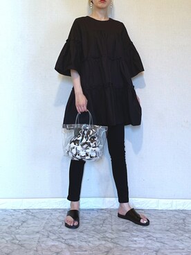 「GRL（グレイル）のストレッチスキニーパンツ（その他パンツ）」を使った、ＭAＲＩＮさん（レディース・165cm）の春コーディネート