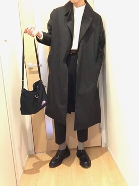 「ノーカラーシャツ」｜「アイテム（その他アウター）」を使った、kazukazuさん（メンズ・170cm）の春コーディネート