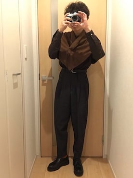 「Yohji Yamamoto（ヨウジヤマモト）のアイテム（その他トップス）」を使った、kazukazuさん（メンズ・170cm）の秋コーディネート