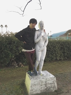 「インコ」｜ParaKeeTさん（メンズ・165cm）の冬コーディネート