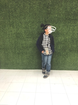 「子供服」｜「アイテム（その他アウター）」を使った、chummy さん（キッズ・130cm）の冬コーディネート