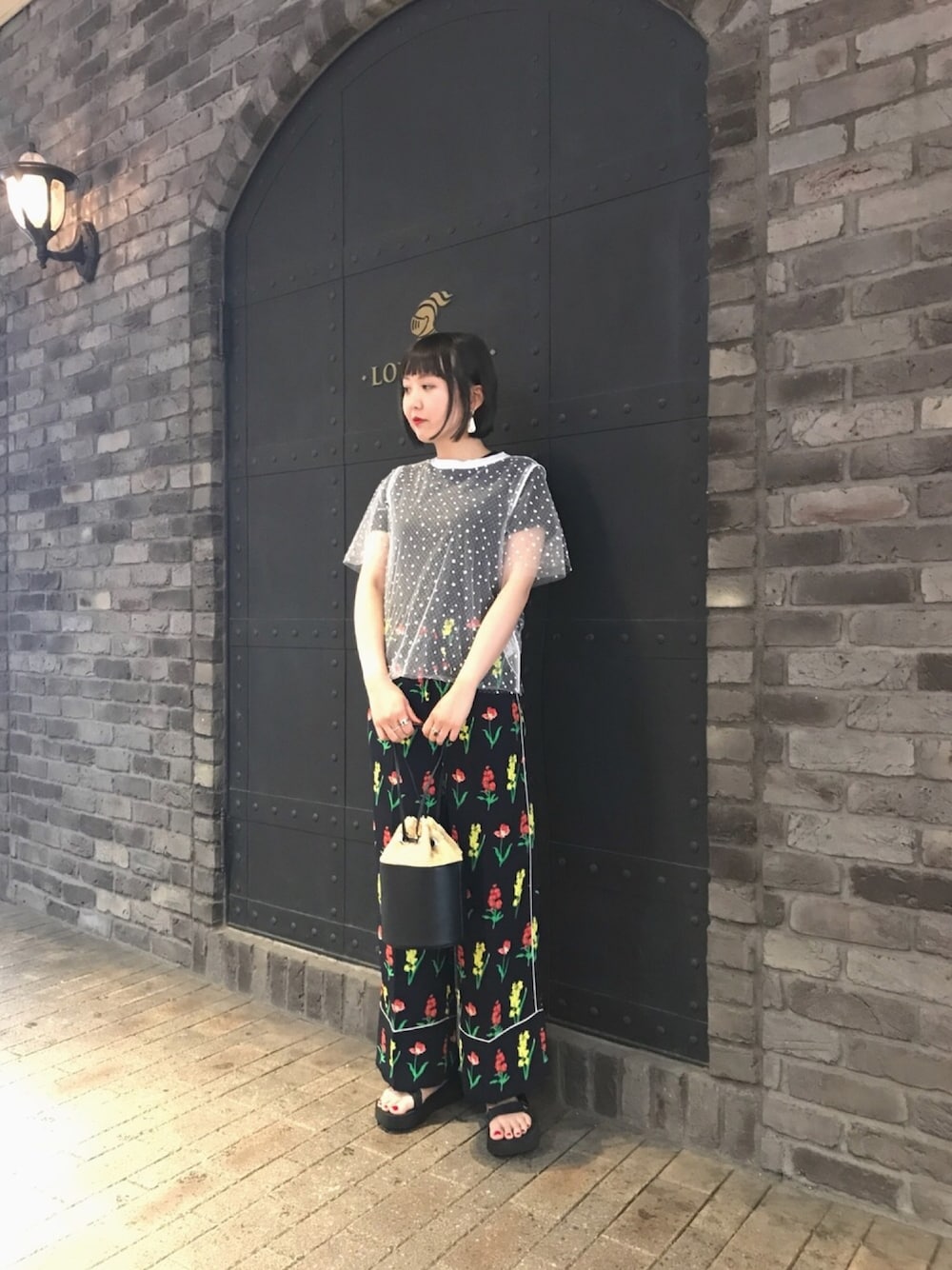 MUVEIL（ミュベール）の「【MUVEIL】ドットチュールブラウス
