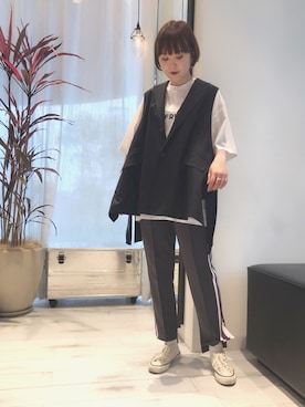「A(LeFRUDE)E（アレフルード）のアイテム」を使った、mari .さん（レディース・166cm）の春コーディネート