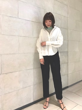 「Frei EA（フレイエア）のアイテム」を使った、mari .さん（レディース・166cm）の春コーディネート