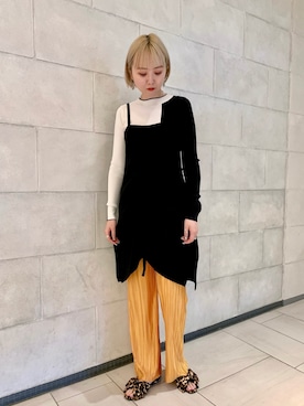 「春めきシューズ」｜「アイテム（ワンピース/ドレス）」を使った、mari .さん（レディース・166cm）の春コーディネート