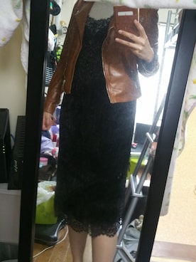 「stradivarius（ストラディバリウス）のアイテム（ライダースジャケット）」を使った、fuuyaさん（レディース・167cm）の春コーディネート