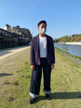 「CLAMP（クランプ）のアイテム」を使った、はっとさん（メンズ・172cm）の春コーディネート