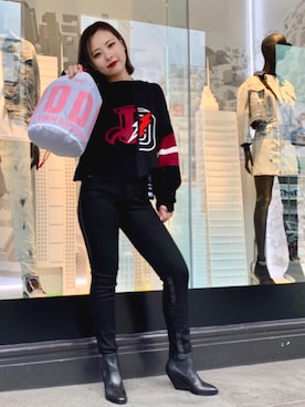 「DIESEL OSAKA」｜「アイテム（ブーツ）」を使った、KANAさん（レディース・159cm）の夏コーディネート