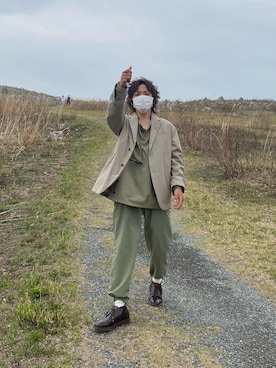 「ROTOL（ロトル）のアイテム（ジャケット/アウター）」を使った、Tクヤさん（メンズ・167cm）の春コーディネート