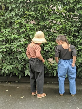 「Omekashi（オメカシ）のアイテム」を使った、IRIEさん（キッズ・110cm）の夏コーディネート