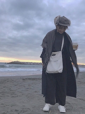 「ITTY BITTY（イッティービッティー）のアイテム（トップス）」を使った、rinaさん（レディース・161cm）の冬コーディネート