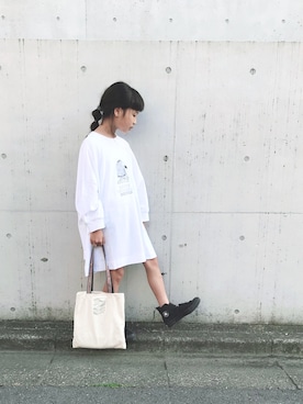 「PUAL CE CIN（ピュアルセシン）のアイテム」を使った、manaさん（キッズ・135cm）の春コーディネート