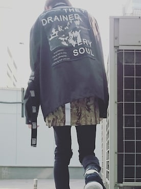 「MISBHV（ミスビヘイブ）のアイテム（ナイロンジャケット）」を使った、おかずさん（メンズ・173cm）の春コーディネート