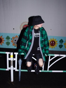 「MISBHV（ミスビヘイブ）のアイテム（スウェット）」を使った、おかずさん（メンズ・173cm）の秋コーディネート