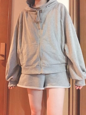 「パジャマ」｜「アイテム（ジャケット/アウター）」を使った、しらたまさん（レディース・161cm）の夏コーディネート