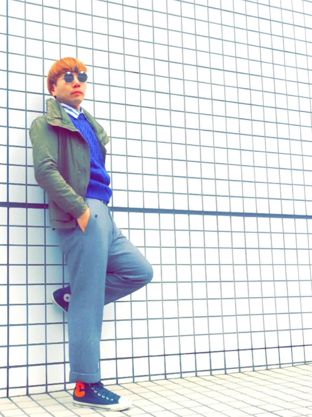 papiさん（メンズ・175cm）の冬コーディネートの1枚目の写真