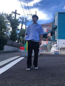 「青空」｜坊さん（メンズ・178cm）の秋コーディネート