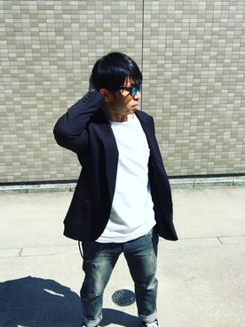 「TRIP（トリップ）のアイテム」を使った、Hiroki Matsudaさん（メンズ・165cm）の春コーディネート