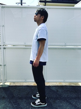 「Genuine（ジェニュイン）のアイテム」を使った、Hiroki Matsudaさん（メンズ・165cm）の春コーディネート