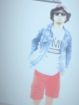 「STARTER BLACK LABEL（スターターブラックレーベル）のアイテム（Tシャツ/カットソー）」を使った、Hiroki Matsudaさん（メンズ・165cm）の夏コーディネート