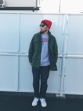 「M65」｜Hiroki Matsudaさん（メンズ・165cm）の冬コーディネート