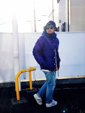 「BIG YANK（ビッグヤンク）のアイテム」を使った、Hiroki Matsudaさん（メンズ・165cm）の冬コーディネート