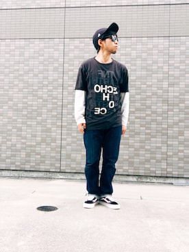 「オースク」｜Hiroki Matsudaさん（メンズ・165cm）の春コーディネート