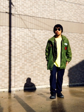 「STILL BY HAND」｜「アイテム（ジャケット/アウター）」を使った、Hiroki Matsudaさん（メンズ・166cm）の冬コーディネート