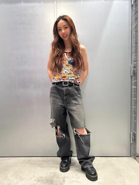 「でにむ」｜「アイテム（キャミソール）」を使った、SARINAさん（レディース・157cm）の夏コーディネート