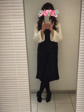 「Doublefocus（ダブルフォーカス）のアイテム（ワンピース/ドレス）」を使った、あっき✲さん（レディース・154cm）の秋コーディネート