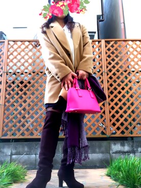 あっき✲さん（レディース・154cm）の冬コーディネート