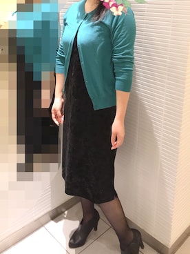 「Doublefocus（ダブルフォーカス）のアイテム（ワンピース/ドレス）」を使った、あっき✲さん（レディース・154cm）の冬コーディネート