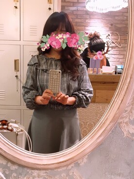 「RAW EDGE（ローエッヂ）のアイテム」を使った、あっき✲さん（レディース・154cm）の春コーディネート