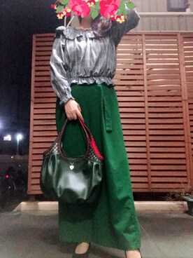 「みどり」｜「アイテム（その他）」を使った、あっき✲さん（レディース・154cm）の秋コーディネート