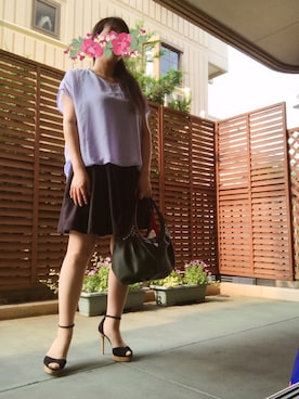 「FLAG-J（ﾌﾗｯｸﾞｼﾞｪｲ）のアイテム」を使った、あっき✲さん（レディース・155cm）の夏コーディネート