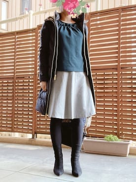 「MICHAEL KORS（マイケルコース）のアイテム（ジャケット/アウター）」を使った、あっき✲さん（レディース・154cm）の冬コーディネート